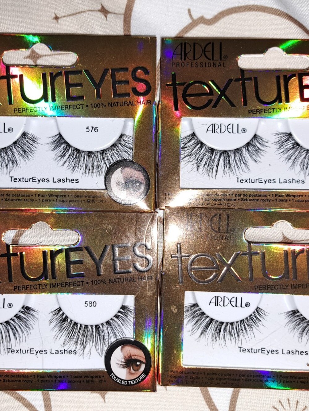 Ardell Texture Eyes False Eyelashes - Black (4 Pack)